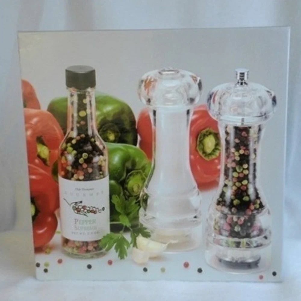 New Olde Thompson Mercury‎ Set Pepper Grinder Mill with Gourmet Pepper Gift Pack
